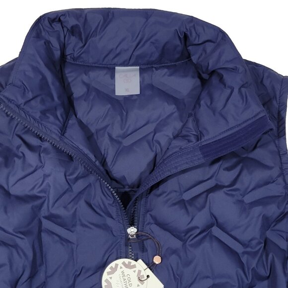 CALIA Cold Dash Run Vest Womens Size XL Blue Full Zip Quilted Jacket Zip Pockets - Picture 5 of 16